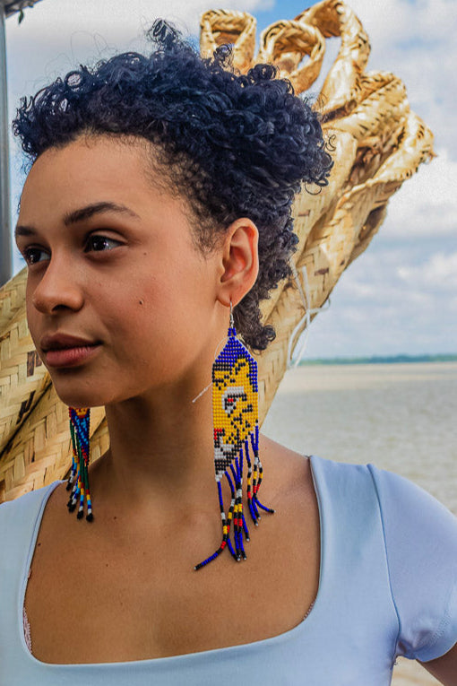 Brinco de Miçanga Onça-Pintada