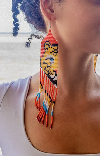 Brinco de Miçanga Onça-Pintada