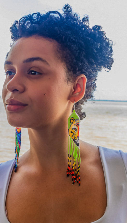 Brinco de Miçanga Onça-Pintada