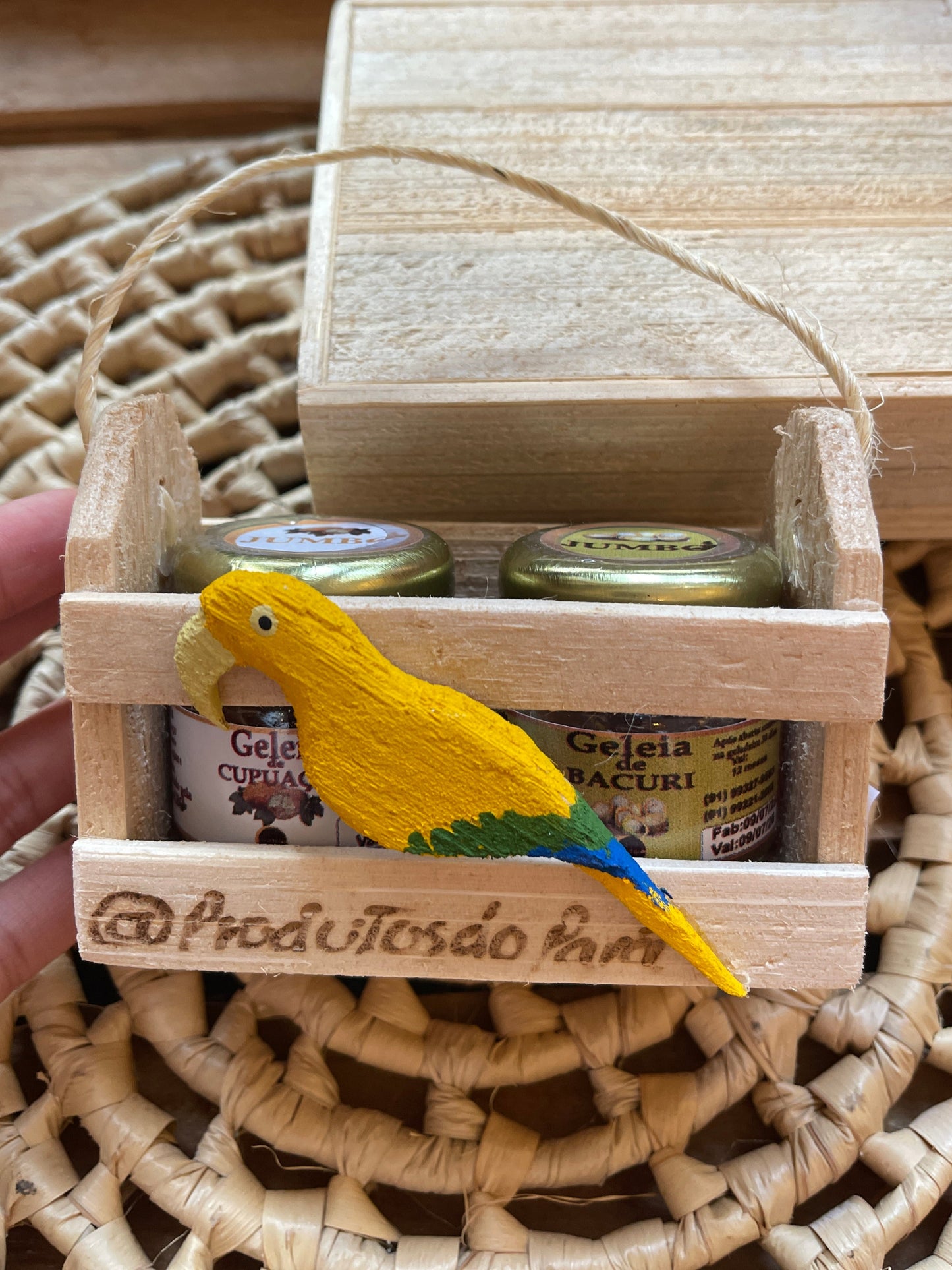 Kit Cesta de Miriti com Duas Geleias 40g